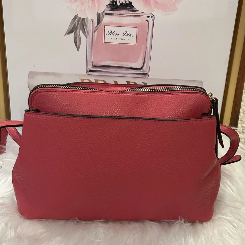 Nanette Lepore Pink Crossbody Bag Adjustable Strap - Picture 10 of 14